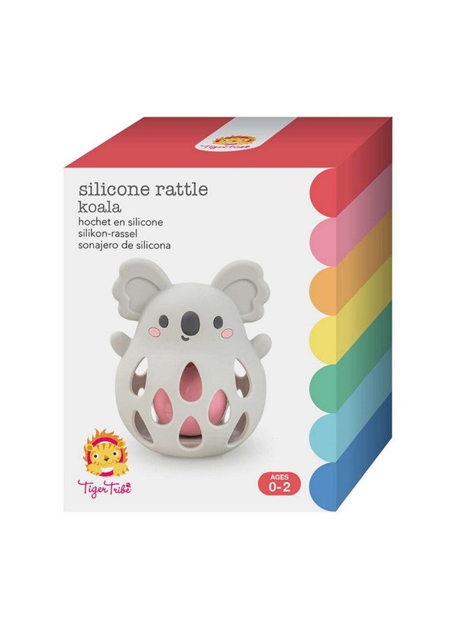 Tiger Tribe Silicone Rattle - Koala - Soft, BPA-Free Food-Grade Silicone, Gentle Rattle Sound, Easy Grip, Newborn Infant Baby Sensory Toy, 0-2 Years - Image 1