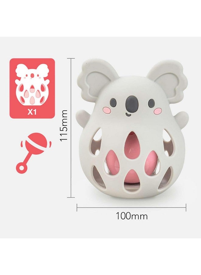 Tiger Tribe Silicone Rattle - Koala - Soft, BPA-Free Food-Grade Silicone, Gentle Rattle Sound, Easy Grip, Newborn Infant Baby Sensory Toy, 0-2 Years - Image 3