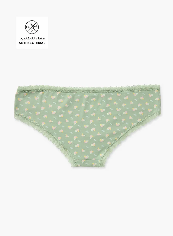 سبلاش فيڤ سروال بيكيني بطبعة زهور شاملة وخصر مطاطي