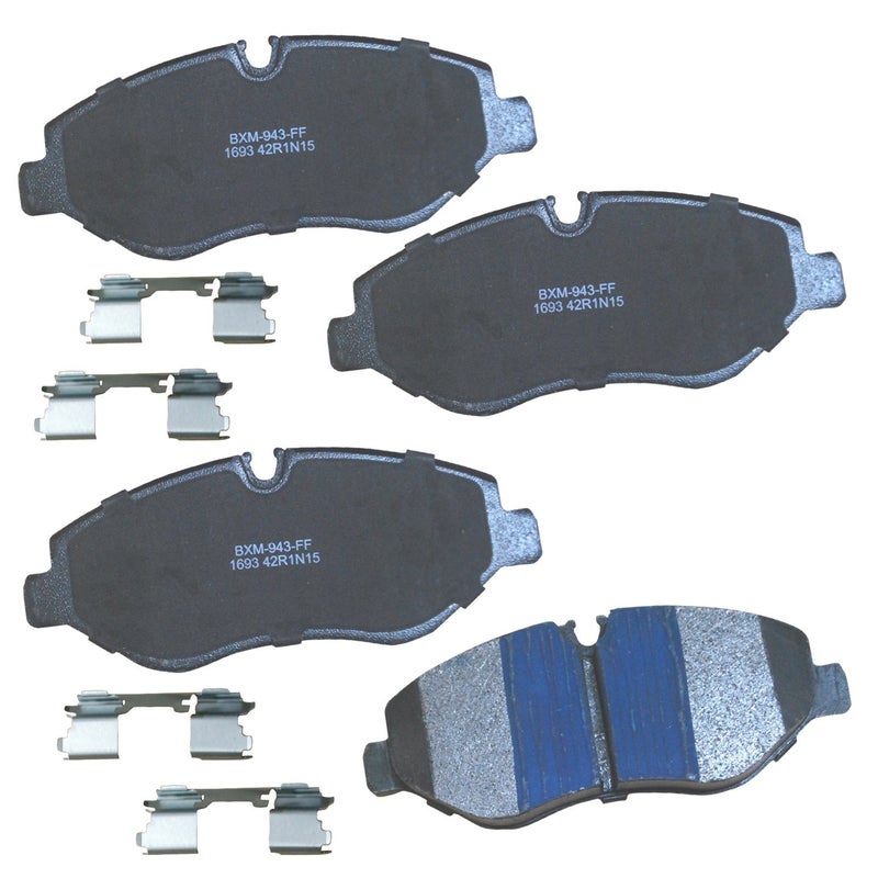 Bendix Premium SBM1693 Semi-Metallic Front Brake Pads for Select Models Dodge Sprinter 2500, Freightliner Mercedes-Benz Metris, Sprinter, V220d, Viano, Volkswagen Crafter, Crafter Van - Image 3