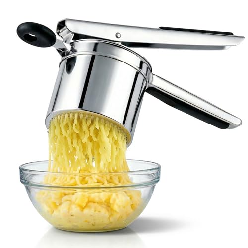Havenity Large 15oz Potato Ricer Fixed Disc - Heavy Duty Stainless Steel Potato Masher and Ricer for Mashed Potatoes | Non Slip Baby Food Squeezer, Kitchen Gadget Tool for Food Press & Food Mill - Image 1