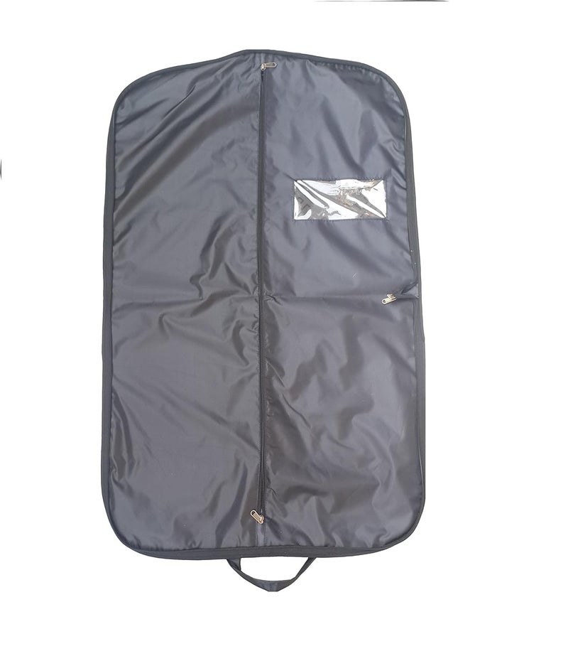 Demoda Demoda Black Premium Waterproof Polyester Suit CoverCoat CoverGarment CoverJacket CoverWardrobe Organizer Travel Garment Bag With ZipBlack38without hanger Pack of 2 covers and 2 Shoe Bags - Image 2