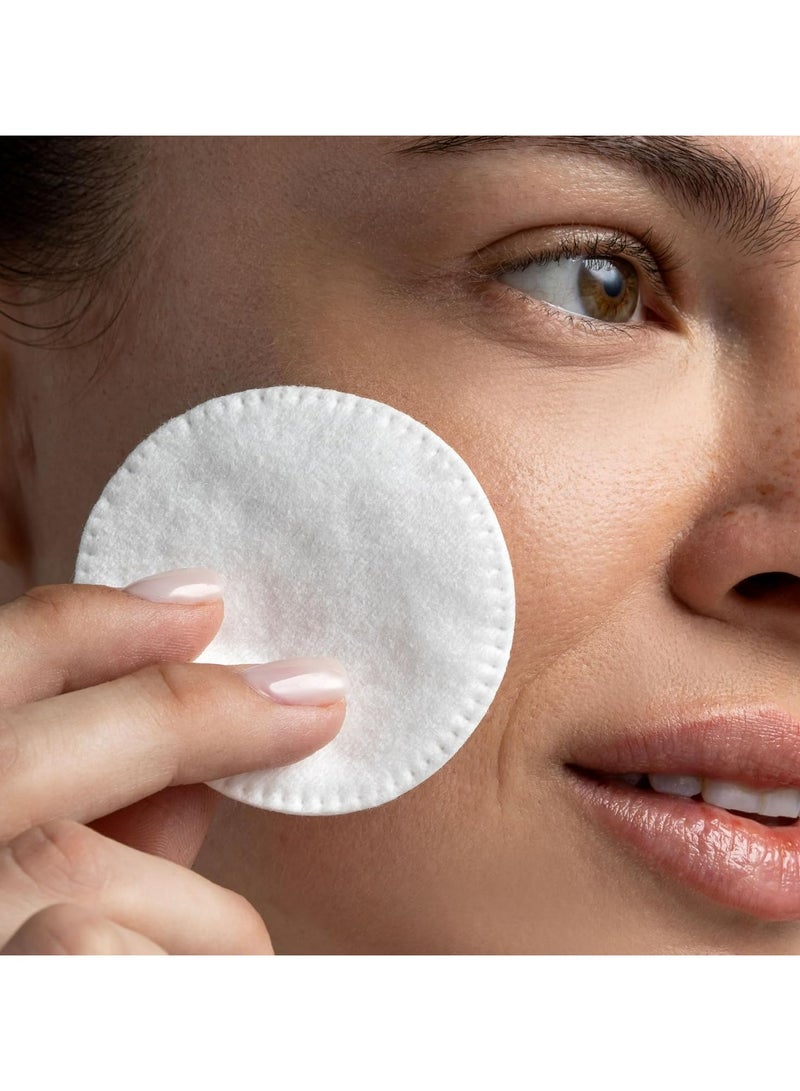 Premium Cotton Rounds for Face (100 Count) - Makeup Remover Pads, Hypoallergenic, Lint-Free(100% Pure Cotton) - Image 3