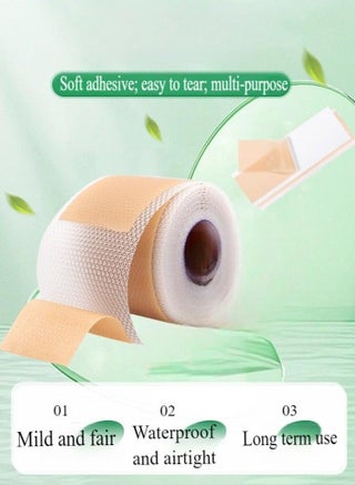 Silicone Scar Tape, Medical Silicone Scar Removal Sheet, Stretch Mark Treatment Waterproof Silicone Scar Sheet, Fade Scar Effective Cosmetic Scar Removal Gel Painless Tape Roll for Cesarean Section, Burn Scars and Other Scars (4cm x 1.5m) - view 2