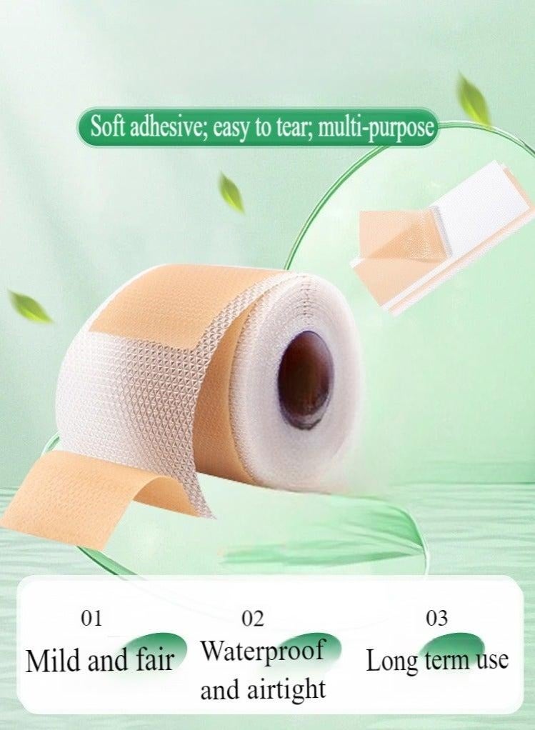 شفاء الحياة شريط ندبة سيليكون ، ورقة إزالة ندبة سيليكون طبية ، ورقة ندبة سيليكون مقاومة للماء لعلاج علامات التمدد ، لفة شريط غير مؤلمة لإزالة ندبة مستحضرات التجميل الفعالة للعملية القيصرية ، ندوب الحروق وندبات أخرى (4 سم × 1.5 م) - Image 2