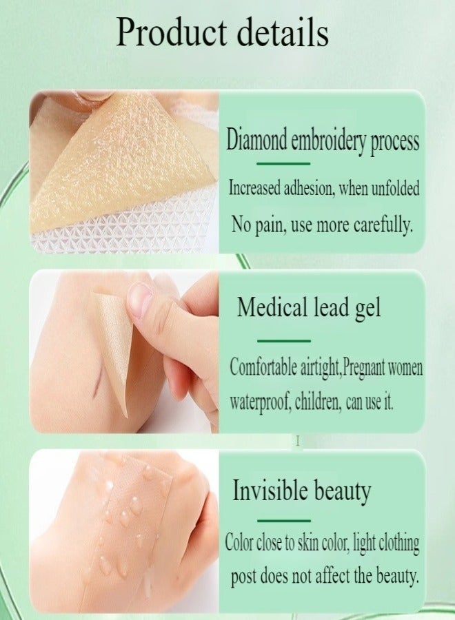شفاء الحياة شريط ندبة سيليكون ، ورقة إزالة ندبة سيليكون طبية ، ورقة ندبة سيليكون مقاومة للماء لعلاج علامات التمدد ، لفة شريط غير مؤلمة لإزالة ندبة مستحضرات التجميل الفعالة للعملية القيصرية ، ندوب الحروق وندبات أخرى (4 سم × 1.5 م) - Image 5