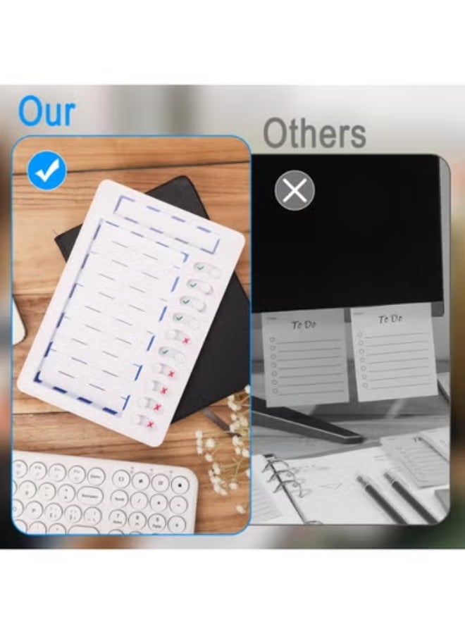 Peachjoy Magnetic Dry Erase Chore Chart for Kids Multiple Kids, Reusable to Do List Board, Habit Tracker, Checklist Board, RV Daily Routine Schedule Board Planner for Refrigerator, Wall, Desk (White) - Image 4