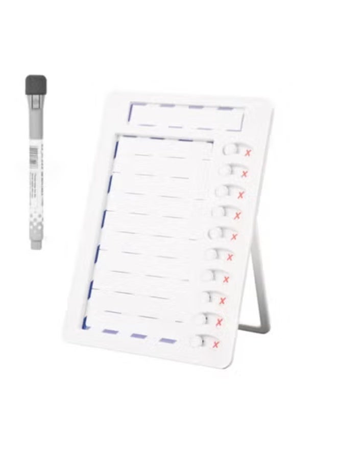 Peachjoy Magnetic Dry Erase Chore Chart for Kids Multiple Kids, Reusable to Do List Board, Habit Tracker, Checklist Board, RV Daily Routine Schedule Board Planner for Refrigerator, Wall, Desk (White) - Image 1