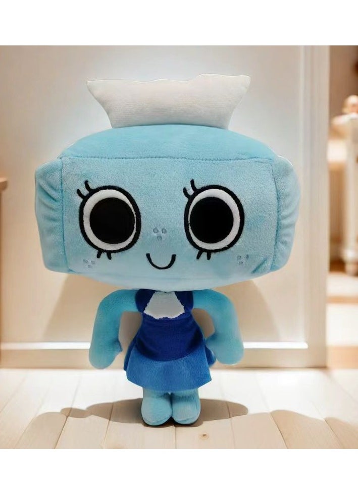 Generic - Dandy's World Plush,Cartoon Plush Toys,Cute Cartoon Toys Blue Purple Stuffed Animal,Soft Cartoon Plush Toy For Fans And Friends Beautifully Horror Game Plushies Doll (Blue paper) - Image 1