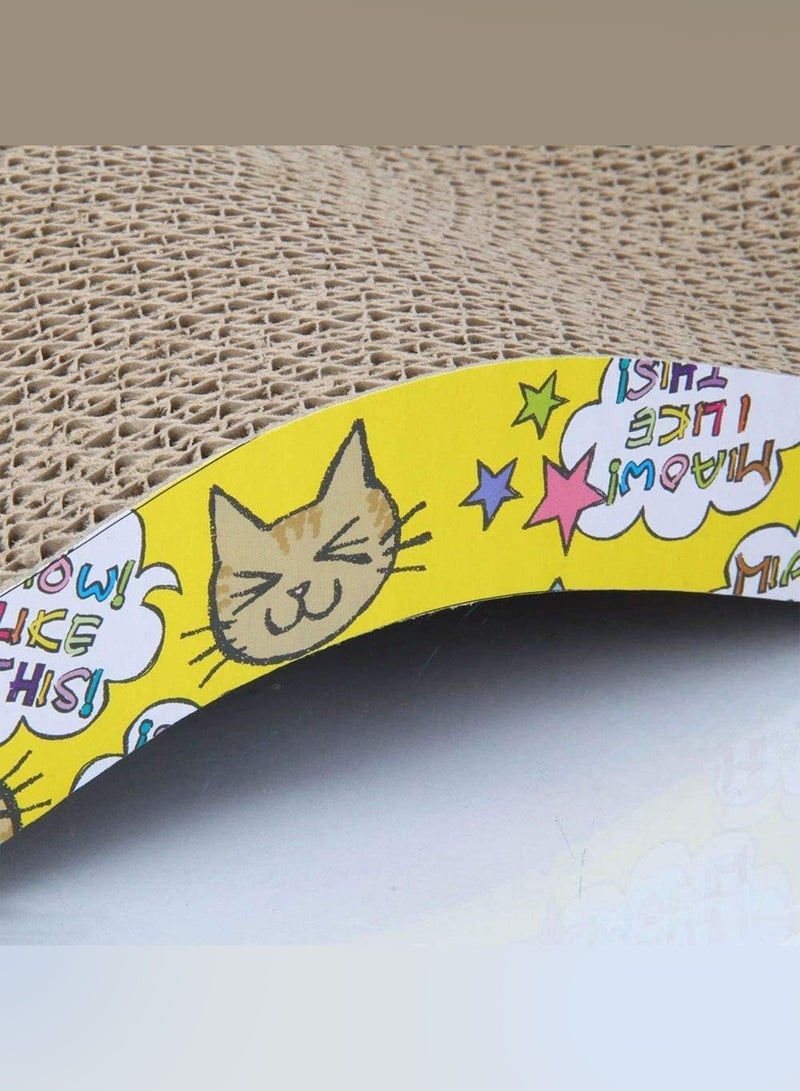 CATANES Cat Scratcher Cardboard Cat Scratch Pad with Premium Scratch Textures Design Durable Cat Scratching Pad Reversible - Image 4