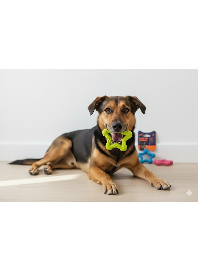 Star Shape Dog Chew Toy, Available in 3 Colors - Image 2