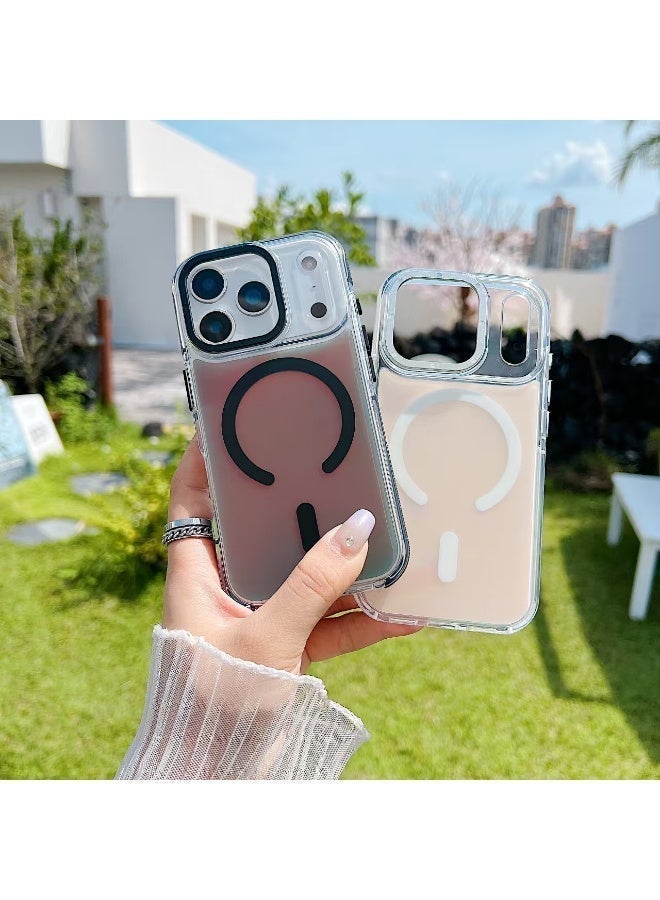 حافظة حماية شفافة لهاتف iPhone 17 Pro Max بميزة مغناطيسية، طبقة مزدوجة من TPU وPC مقاومة للصدمات مع حماية الكاميرا وتصميم نحيف للاستخدام اليومي - Image 2