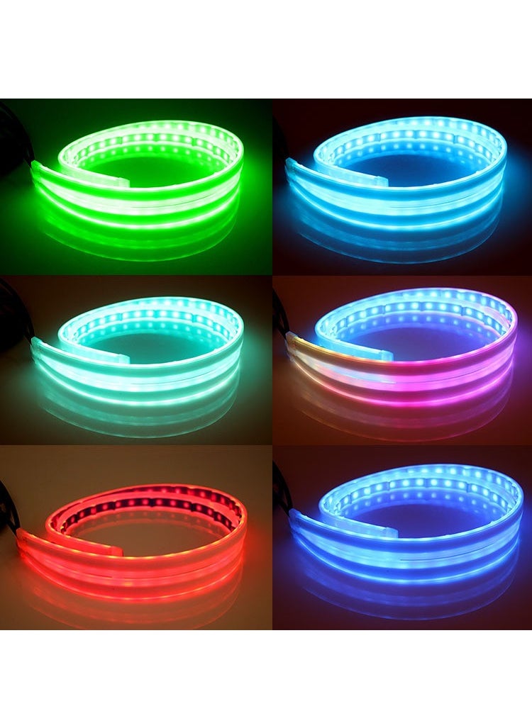 Techmaster Headlight Sliding Signal Daytime Running Light LED Remote RGB 60CM  - Image 4