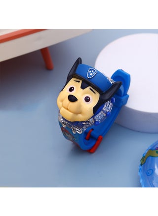 Blue PAW Patrol Cartoon Children's Watch, Children's Watch Toy with Light Effect, Kids Electronic Watch with Music, Flip-top Cartoon Watch for Kids - view 3