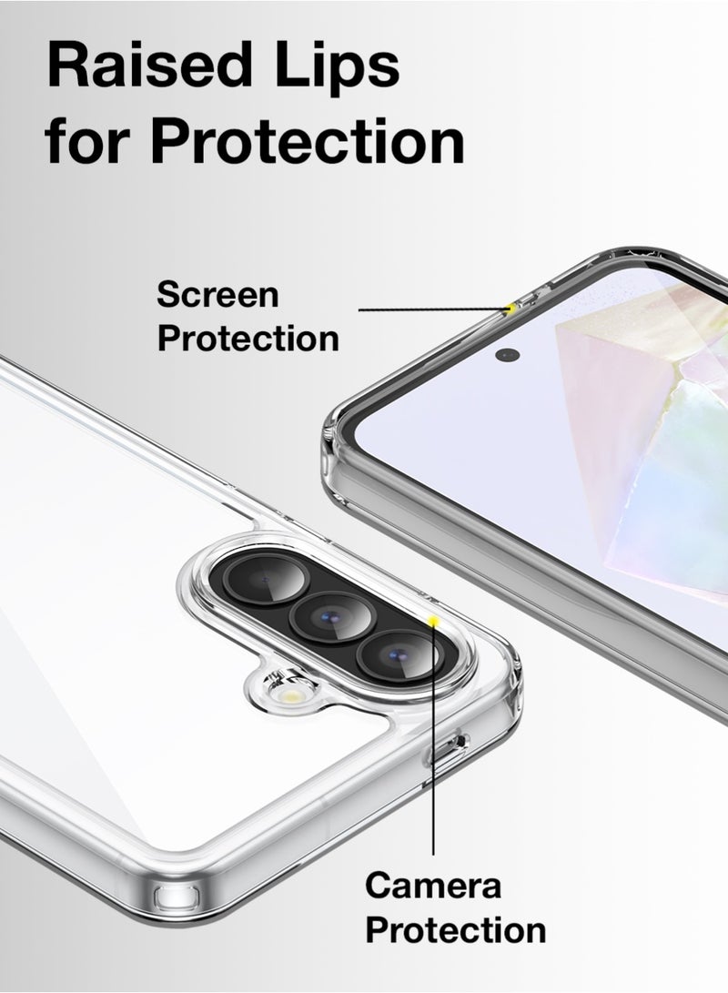 glassology Clear Case for Samsung Galaxy A57 Ultra Slim Transparent Back Cover, Shockproof & Scratch Resistant - Image 5