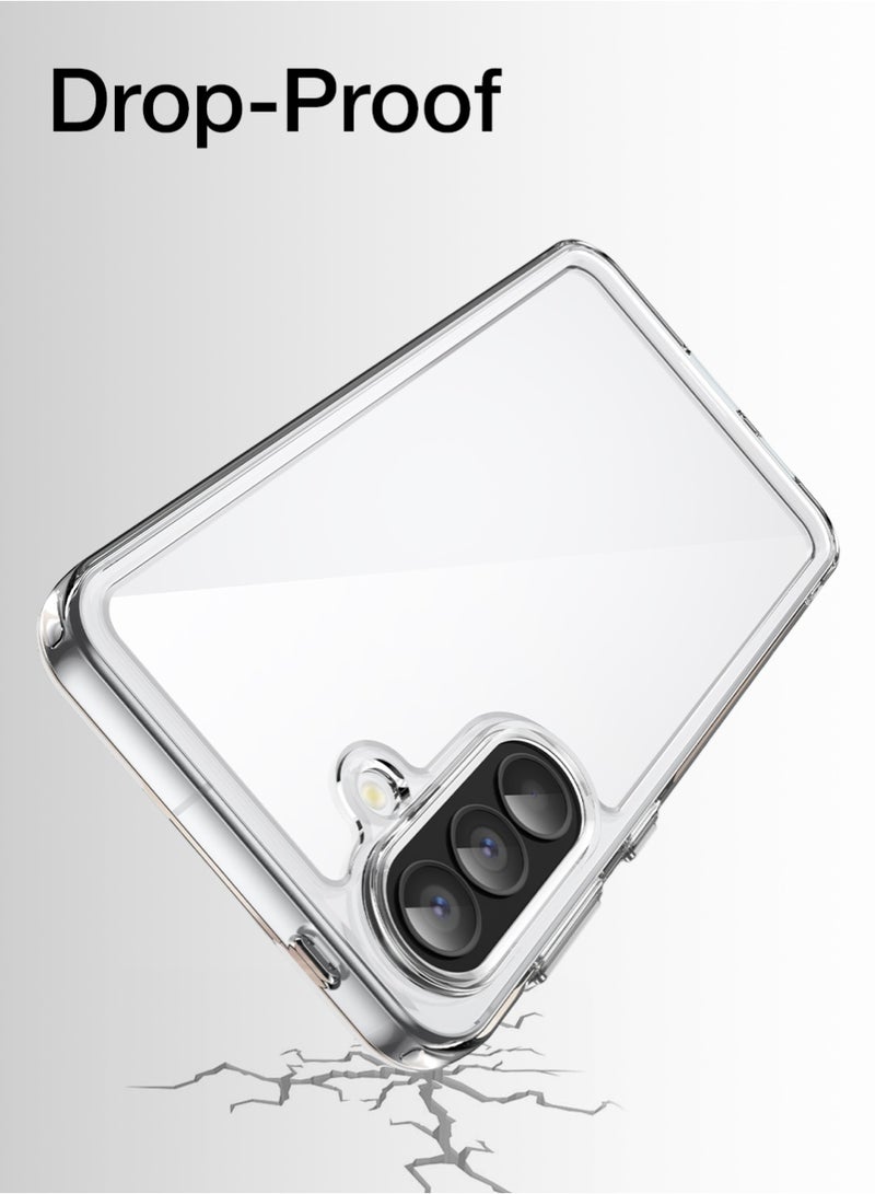 glassology Clear Case for Samsung Galaxy A57 Ultra Slim Transparent Back Cover, Shockproof & Scratch Resistant - Image 2