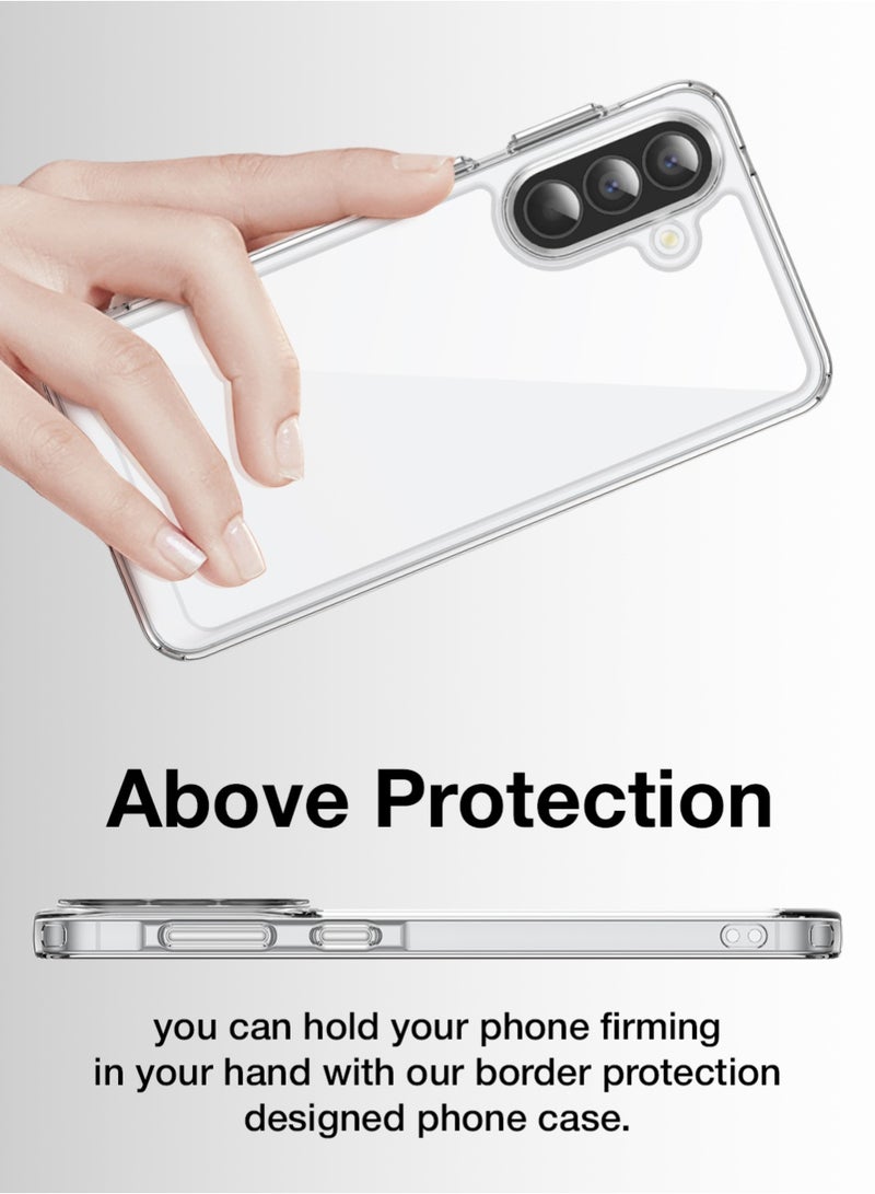 glassology Clear Case for Samsung Galaxy A57 Ultra Slim Transparent Back Cover, Shockproof & Scratch Resistant - Image 3