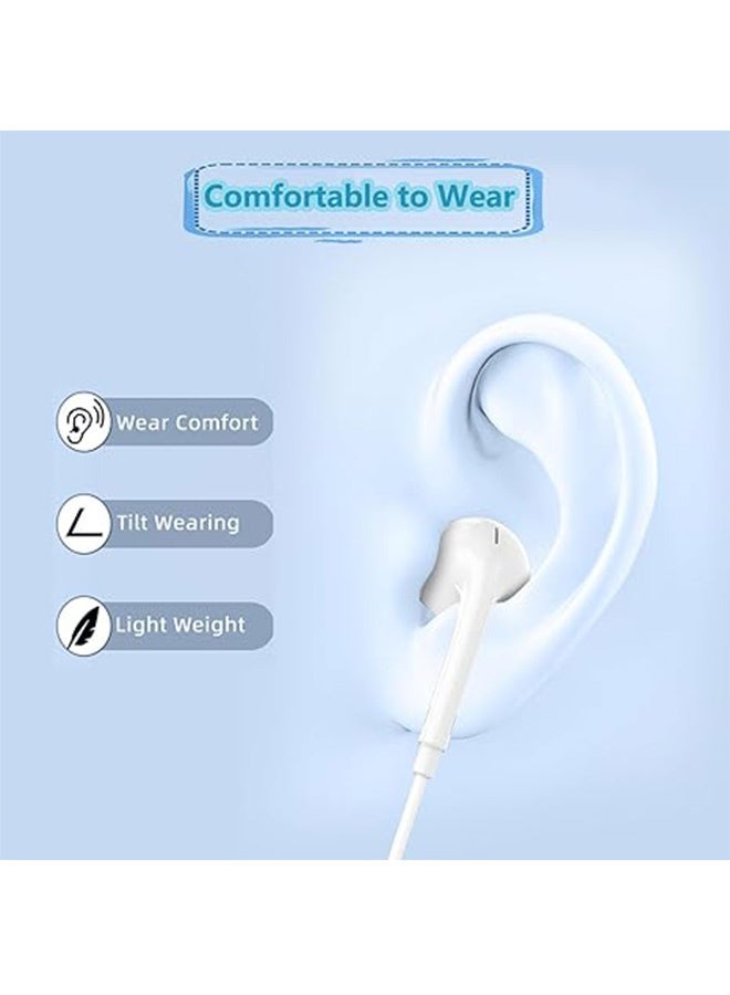 MXN iPhone Earbuds with Lightning Connector, Built-in Microphone, and Volume Control Nosie Reduction Headsets,  Compatible with iPhone 14/13/12/11/XR/XS/X/8/7/SE/Pro/Pro Max/Support All iOS System (Activation by Bluetooth popup required) - Image 4