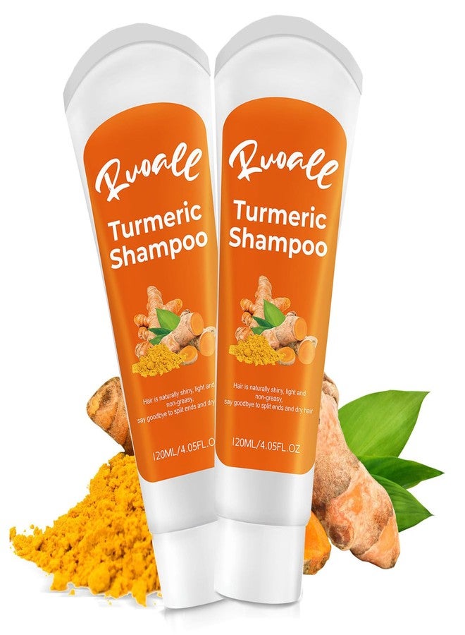 Grospe Turmeric Shampoo,Deeply Moisturizing for Natural Turmeric for Thinning, Hair Loss,Dry Hair,Thickening Volumizing Shampoo Make Hair Shine Smoothes for Women & Men（2 PACK） - Image 1