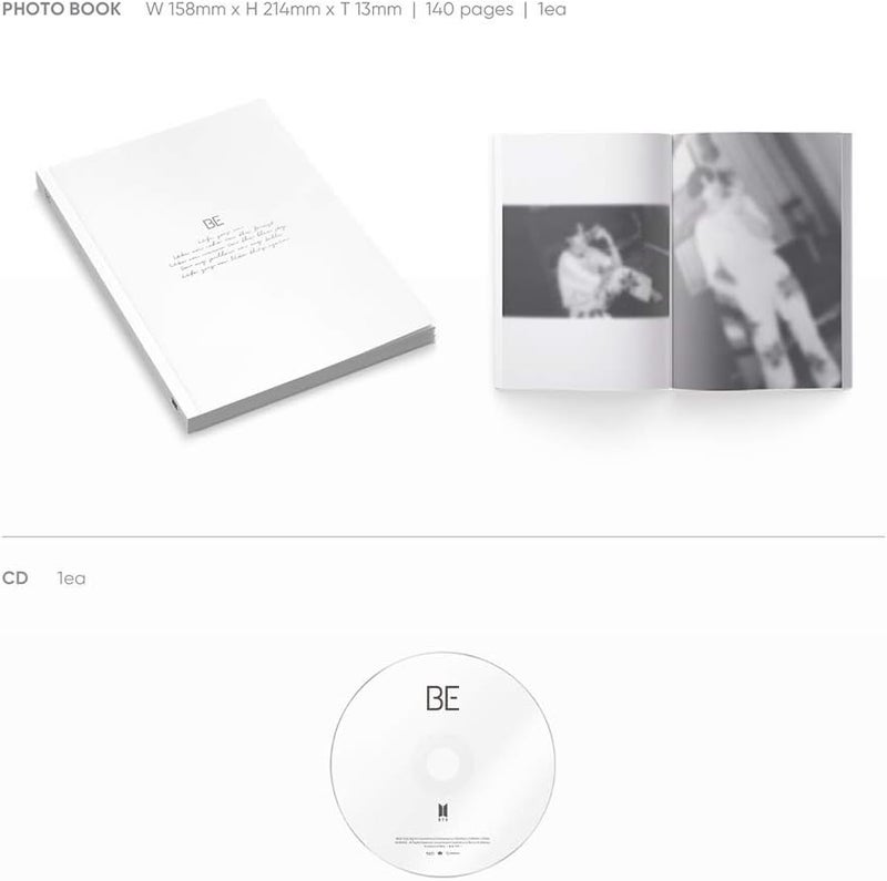 بيج هيت بي إس تي (BigHit BTS) – ألبوم BE (الطبعة الأساسية) + ملصق مرفق مع العبوة + مجموعة بطاقات ثلاثية الأبعاد إضافية - Image 3