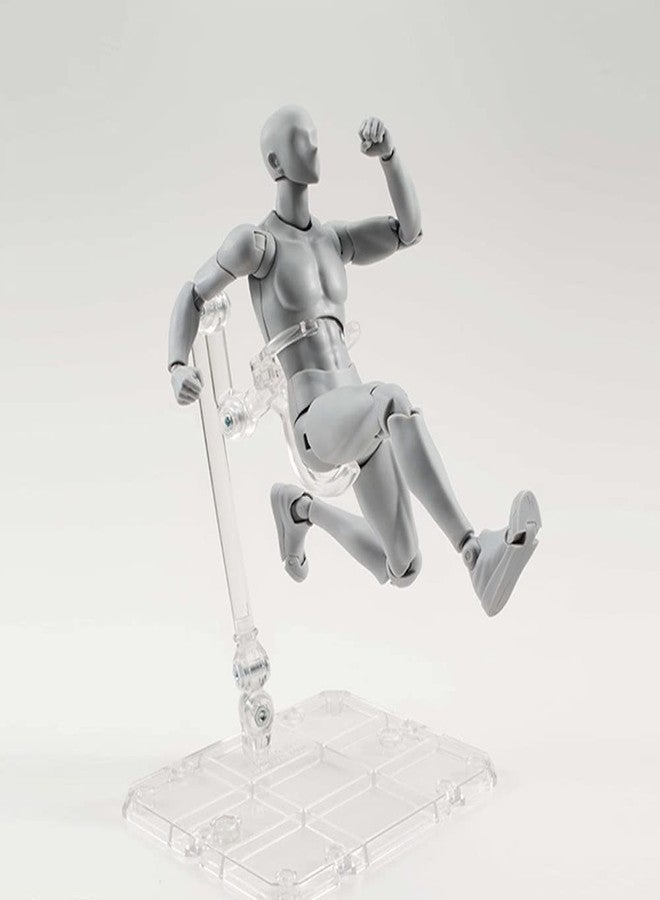 Haniforever Artists Manikin Action Figure Drawing Model,Figure Model for Sketching, Painting, Drawing, Human Mannequin Body Kun Doll Male Action Figure DX Set (Grey,Male) - Image 5