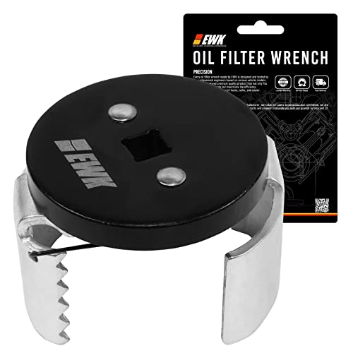 EWK 2.5" to 3.25" Adjustable Oil Filter Wrench for Spin-On Filter Removal - Image 1