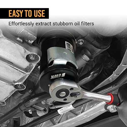 EWK 2.5" to 3.25" Adjustable Oil Filter Wrench for Spin-On Filter Removal - Image 3
