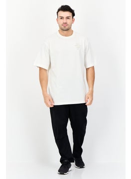Reebok Men Sportswear Fit Short Sleeve Outdoor T-Shirt, Cream  - Image 3