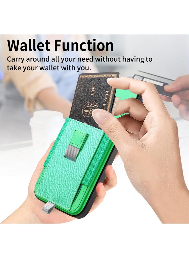 اس-توب جراب خلفي لهاتف iPhone 14 Retro Magsafe Cross من الجلد مع حقيبة بطاقات قابلة للسحب - Image 5