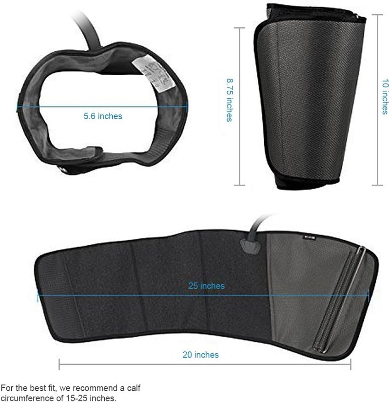 CINCOM Leg Massager for Circulation and Pain Relief, Air Compression Calf Massager with 2 Modes 3 Intensities Helpful for RLS Edema and Muscles Relaxation Gifts - Image 3