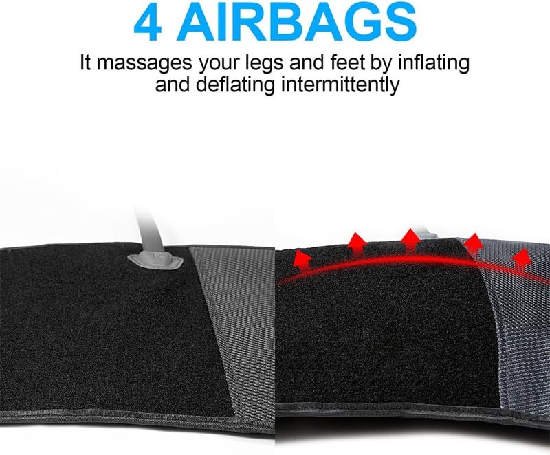 CINCOM Leg Massager for Circulation and Pain Relief, Air Compression Calf Massager with 2 Modes 3 Intensities Helpful for RLS Edema and Muscles Relaxation Gifts - Image 4