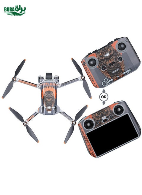 For DJI Mini 3 Pro Remote Control Body Sticker ,Spec: RC-N1 Without Screen(Domineering Eagle)