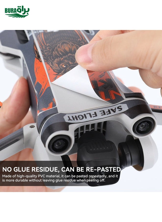 BURAQ - For DJI Mini 3 Pro Remote Control Body Sticker ,Spec: RC-N1 Without Screen(Domineering Eagle) - Image 1