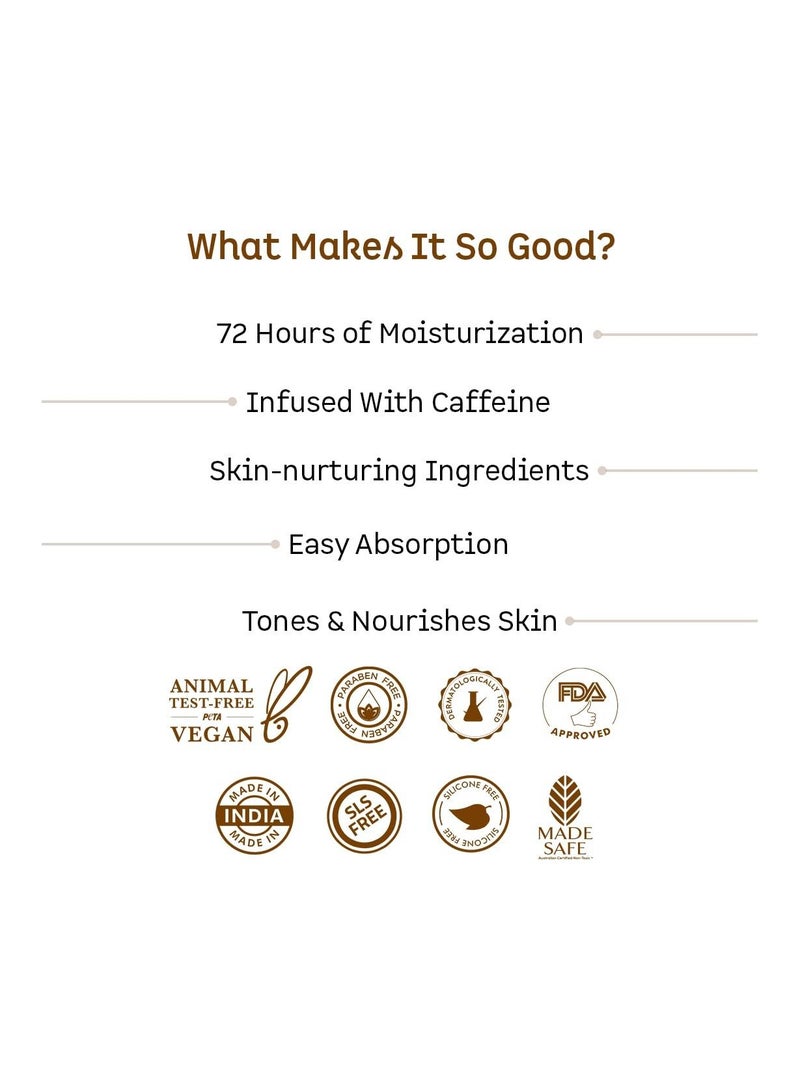 إم كافيين مرطب زبدة الجسم بالشوكولاتة والشيا 72 ساعة 250 جم - Image 3