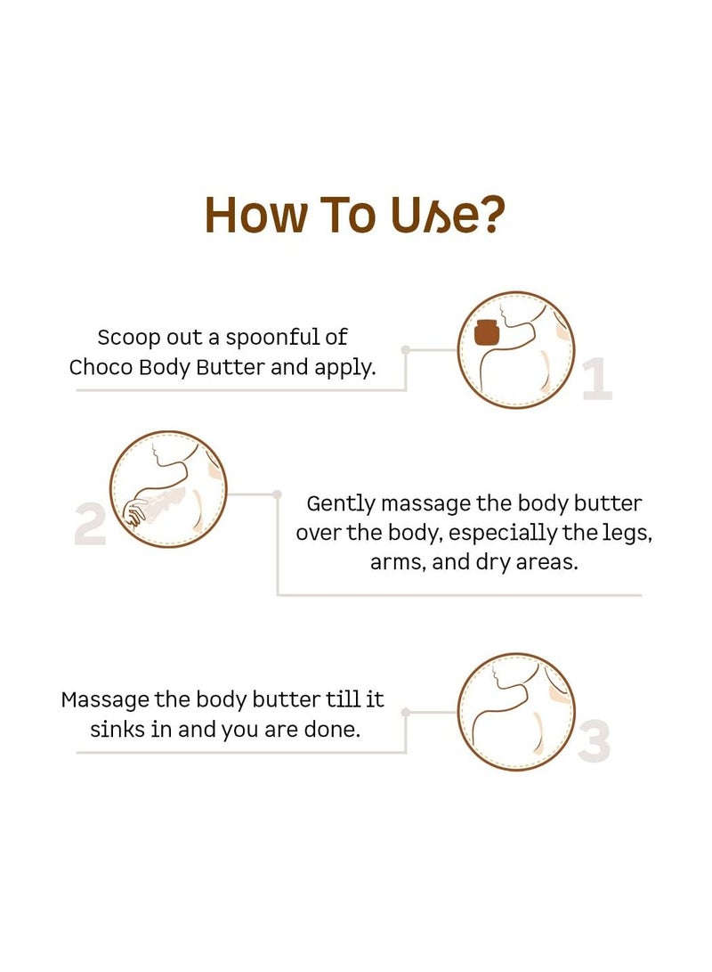 إم كافيين مرطب زبدة الجسم بالشوكولاتة والشيا 72 ساعة 250 جم - Image 4