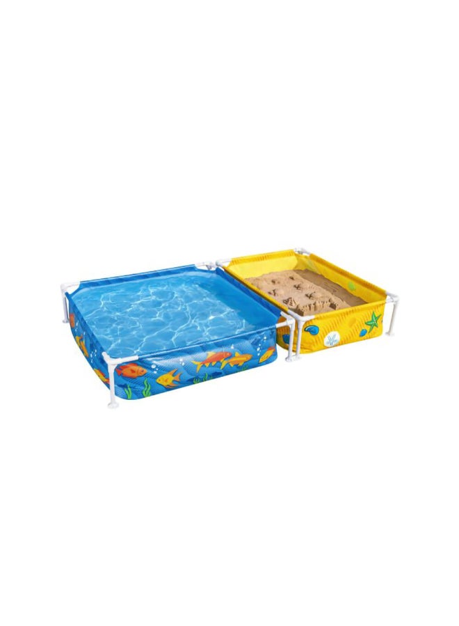 Bestway My First Frame Pool with Sandpit (213 x 122 x 30.5 cm) - Image 1