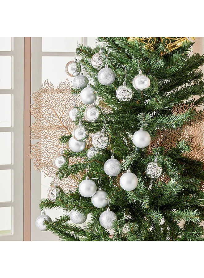 Home Box Blovec 24-Piece Assorted Bauble Set 6 x 6 x 6 cm