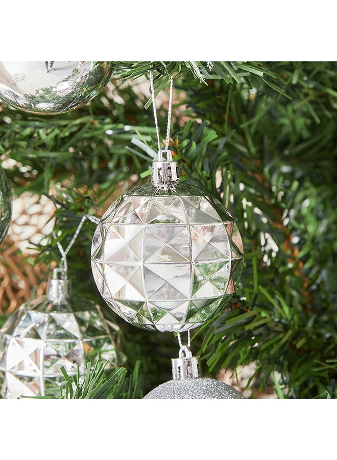 Home Box Blovec 24-Piece Assorted Bauble Set 6 x 6 x 6 cm
