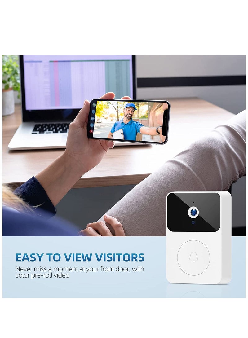 X9 Smart Wireless Remote Video Doorbell, WiFi Outdoor HD Camera Security Door Bell, 2 Way Audio Night Vision Video Intercom for Home Monitor - Image 2