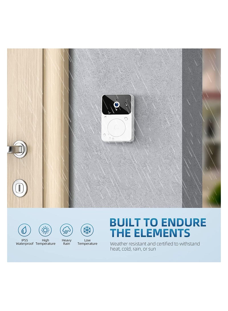 X9 Smart Wireless Remote Video Doorbell, WiFi Outdoor HD Camera Security Door Bell, 2 Way Audio Night Vision Video Intercom for Home Monitor - Image 5