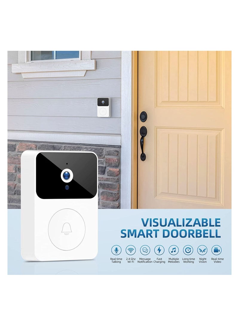 X9 Smart Wireless Remote Video Doorbell, WiFi Outdoor HD Camera Security Door Bell, 2 Way Audio Night Vision Video Intercom for Home Monitor - Image 4