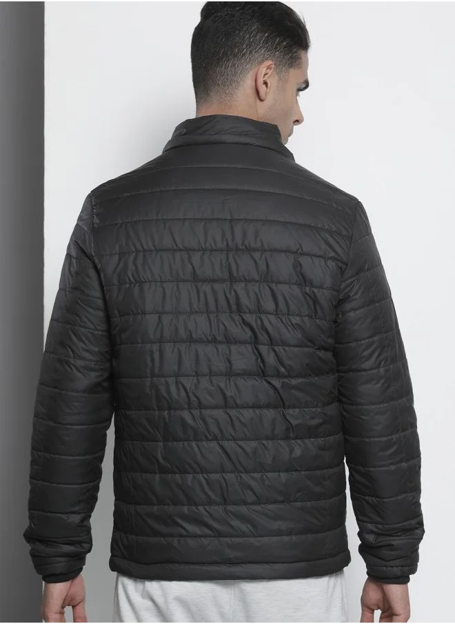 شركة المرآب الهندية Men Slim Fit Solid Puffer Jackets