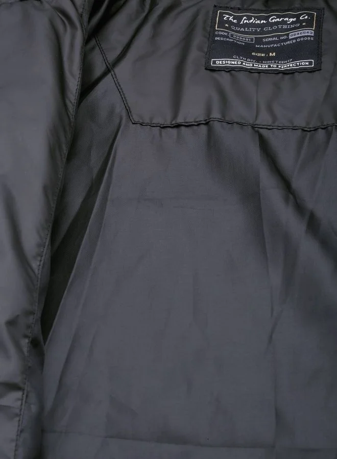 The Indian Garage Co Men Slim Fit Solid Puffer Jackets