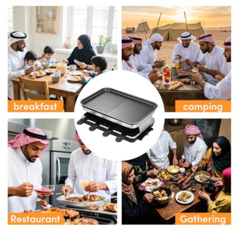 الشواية الكهربائية، الشواية الكهربائية، شواية الشواء، آلة الراكليت، شواية الشواء الداخلية - بدون دخان - Image 5
