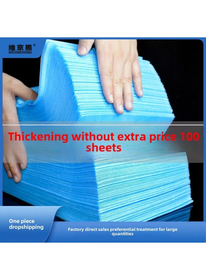 Disposable Bed Sheet Beauty Salon Massage Bed Special Waterproof Oil-proof With Hole Mattress Non-woven Breathable Cushion 100 Pieces-Color:150*180-White-50 Sheets ]-Specifications:Oil-proof And Breathable  - Image 2
