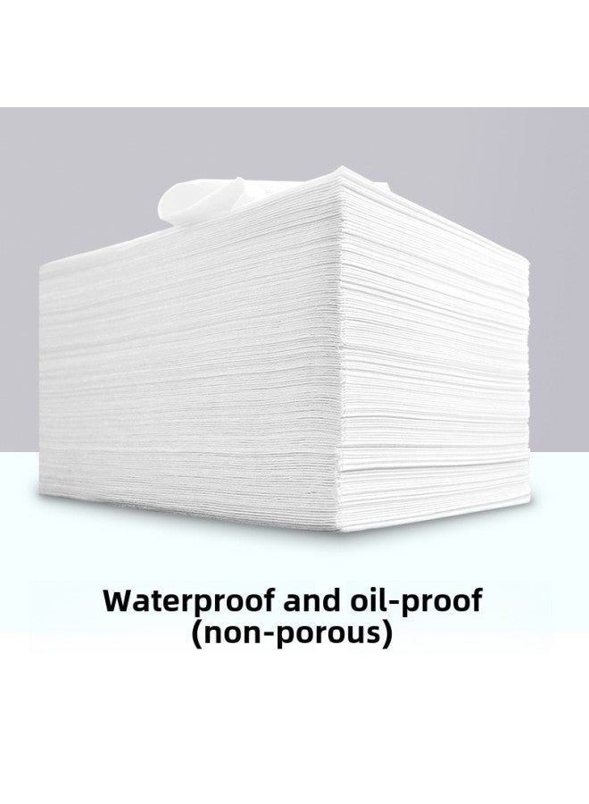 Disposable Bed Sheet Beauty Salon Massage Bed Special Waterproof Oil-proof With Hole Mattress Non-woven Breathable Cushion 100 Pieces-Color:150*180-White-50 Sheets ]-Specifications:Oil-proof And Breathable  - Image 1