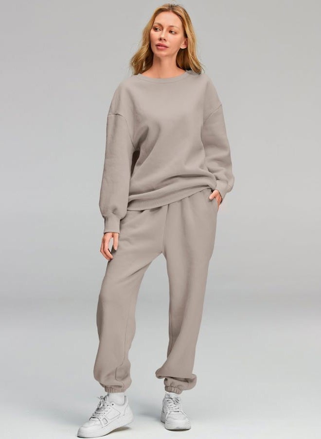 AUTOMET Womens 2 Piece Outfits Oversized Sweatsuit Fall Fashion 2023 Track Suits Matching Sets Sweatshirts Going Out Casual Winter Clothes Sweatpants with Pockets - Image 5