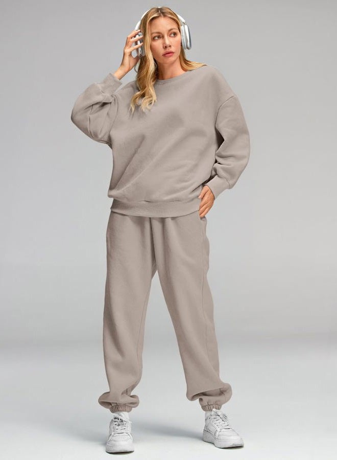AUTOMET Womens 2 Piece Outfits Oversized Sweatsuit Fall Fashion 2023 Track Suits Matching Sets Sweatshirts Going Out Casual Winter Clothes Sweatpants with Pockets - Image 2