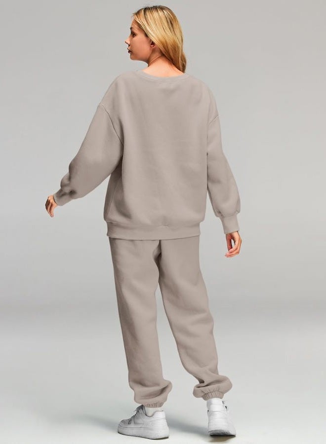 AUTOMET Womens 2 Piece Outfits Oversized Sweatsuit Fall Fashion 2023 Track Suits Matching Sets Sweatshirts Going Out Casual Winter Clothes Sweatpants with Pockets - Image 3