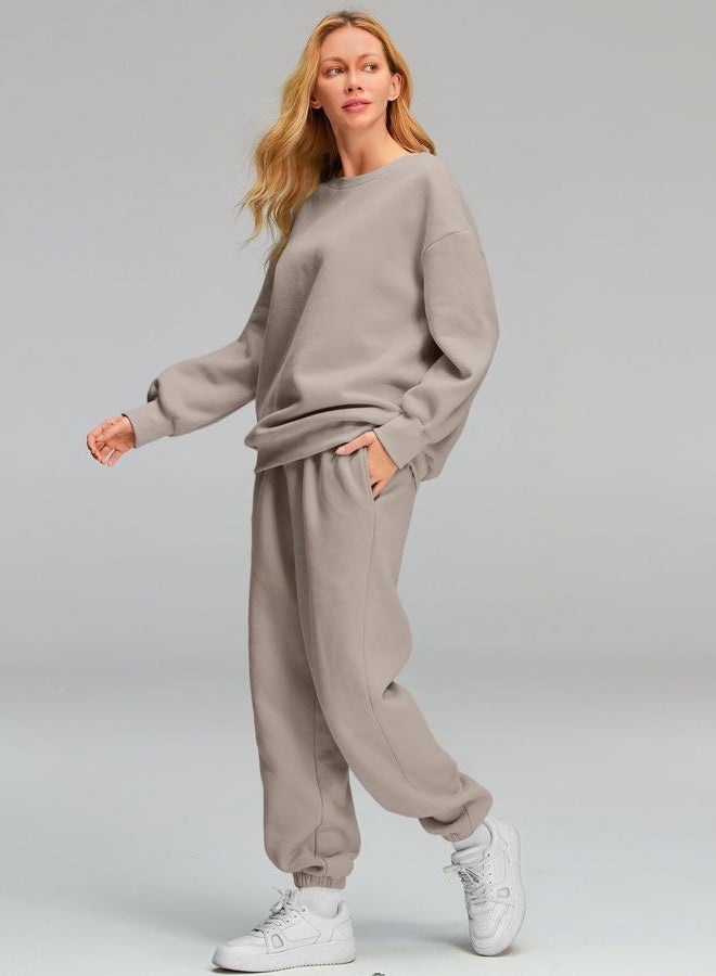 AUTOMET Womens 2 Piece Outfits Oversized Sweatsuit Fall Fashion 2023 Track Suits Matching Sets Sweatshirts Going Out Casual Winter Clothes Sweatpants with Pockets - Image 4